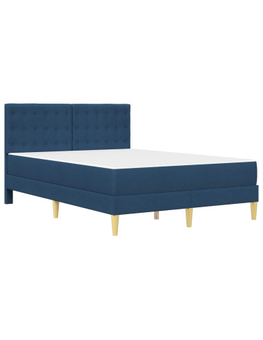 Struttura letto con materasso Blu 120 x 190 cm Tessuto