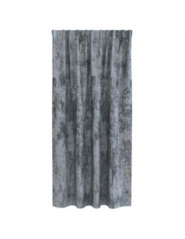 Tende in Velluto 2 pcs Grigio Argento 175 x 140 cm Velluto