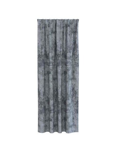 Tende in Velluto 2 pcs Grigio Argento 225 x 140 cm Velluto