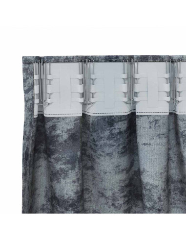 Tende in Velluto 2 pcs Grigio Argento 225 x 140 cm Velluto