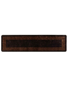Runner Tappeto MARSA Nero 100 x 350 cm Poliestere e PVC 2