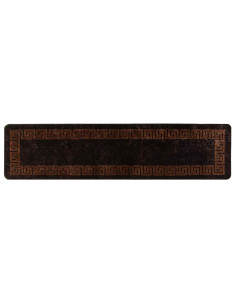 Runner Tappeto MARSA Nero 100 x 450 cm Poliestere e PVC 2