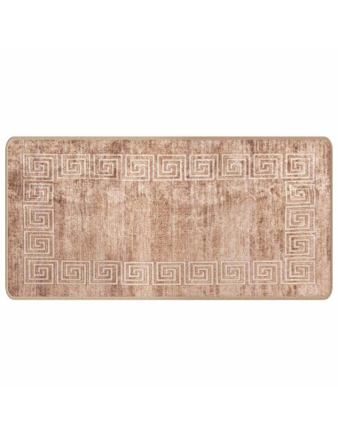Runner Tappeto MARSA Bianco 50 x 100 cm Poliestere e PVC