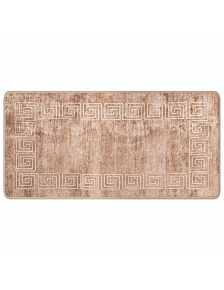 Runner Tappeto MARSA Bianco 50 x 100 cm Poliestere e PVC