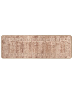 Runner Tappeto MARSA Bianco 50 x 150 cm Poliestere e PVC 2
