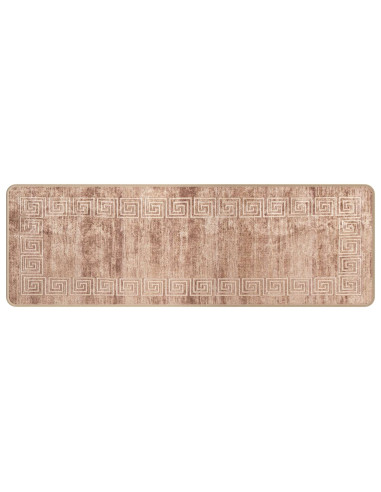 Runner Tappeto MARSA Bianco 50 x 150 cm Poliestere e PVC