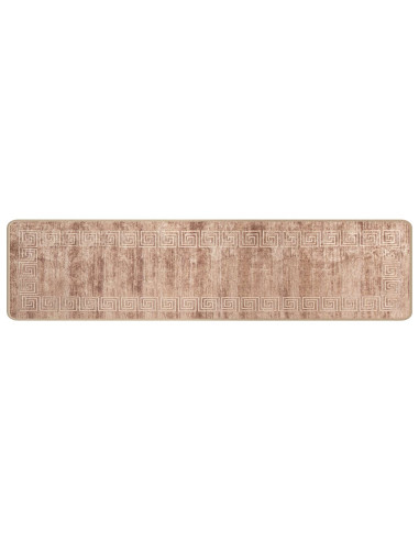 Runner Tappeto MARSA Bianco 50 x 200 cm Poliestere e PVC