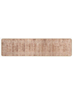 Runner Tappeto MARSA Bianco 50 x 450 cm Poliestere e PVC 2