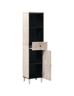 Mobile da Bagno con cassetto Bianco 38 x 33,5 x 160 cm 2