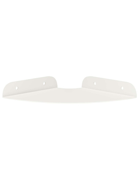 Mensola sospesa con lo scaffale 4 pcs Bianco 15 x 15 x 2 cm