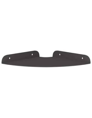 Mensola sospesa con lo scaffale 4 pcs Nero 18 x 18 x 2 cm