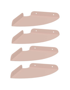 Mensola sospesa con lo scaffale 4 pcs Rosa 18 x 18 x 2 cm 2