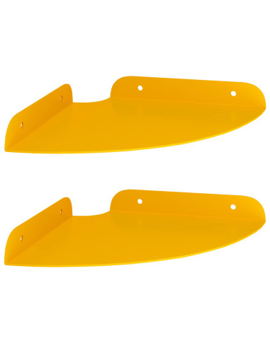 Mensola sospesa 2 pcs Giallo senape 18 x 18 x 2 cm