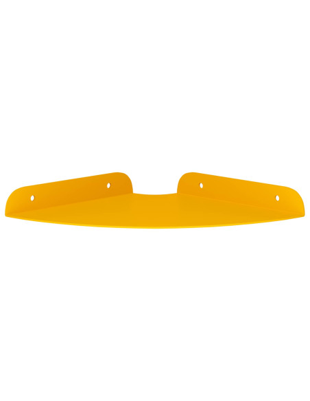 Mensola sospesa 4 pcs Giallo senape 18 x 18 x 2 cm