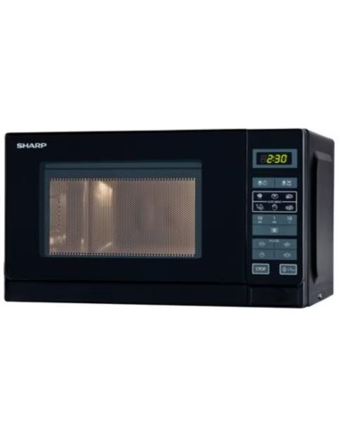 FORNO MICROONDE DIGITALE 20LT 8000W SHARP R-242BKW BLACK