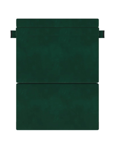 Divano Letto Pieghevole Verde Scuro 203 x 152 x 15 cm Velluto