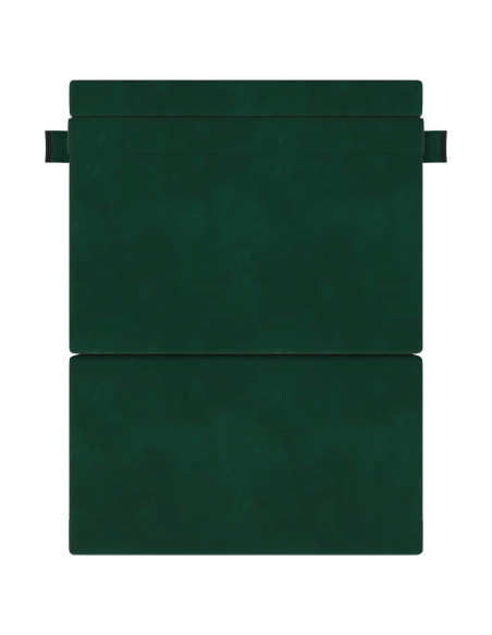 Divano Letto Pieghevole Verde Scuro 203 x 152 x 15 cm Velluto