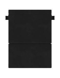 Divano Letto Pieghevole Nero 203 x 152 x 15 cm Velluto 2