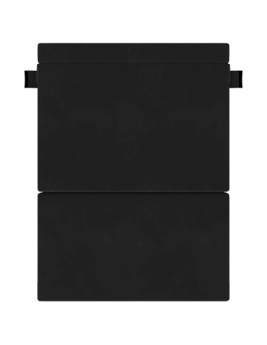 Divano Letto Pieghevole Nero 203 x 152 x 15 cm Velluto