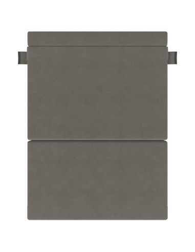 Divano Letto Pieghevole Grigio chiaro 203 x 152 x 15 cm