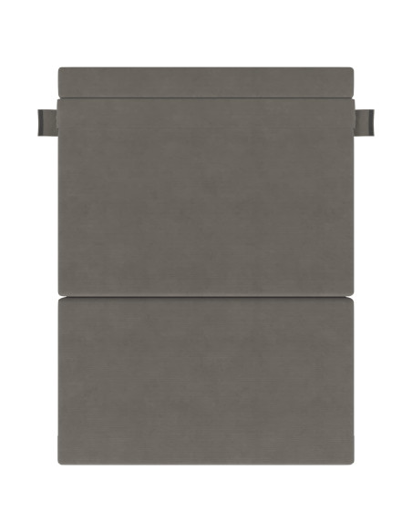 Divano Letto Pieghevole Grigio chiaro 203 x 152 x 15 cm