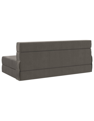 Divano Letto Pieghevole Grigio chiaro 203 x 152 x 15 cm
