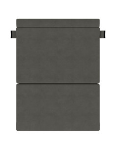 Divano Letto Pieghevole Grigio scuro 203 x 152 x 15 cm 2