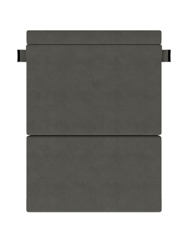 Divano Letto Pieghevole Grigio scuro 203 x 152 x 15 cm