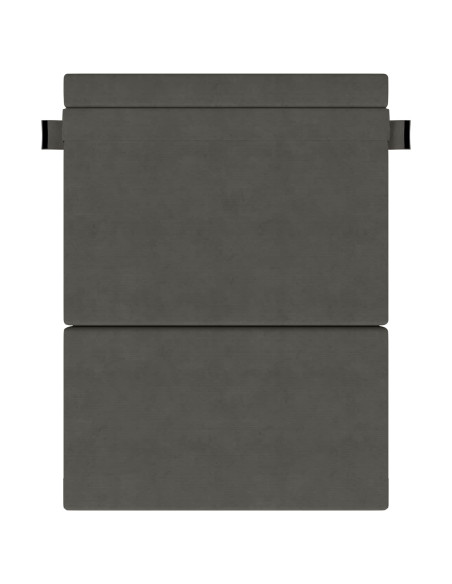 Divano Letto Pieghevole Grigio scuro 203 x 152 x 15 cm