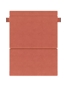Divano Letto Pieghevole Rosso Arancio 203 x 152 x 15 cm 2