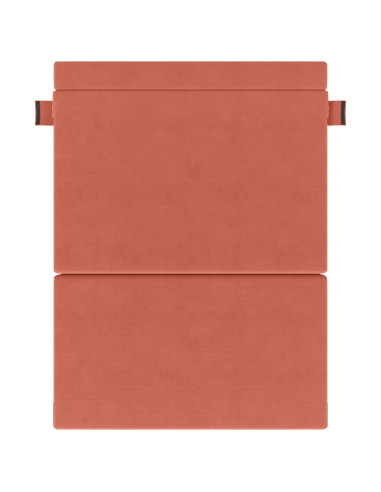 Divano Letto Pieghevole Rosso Arancio 203 x 152 x 15 cm