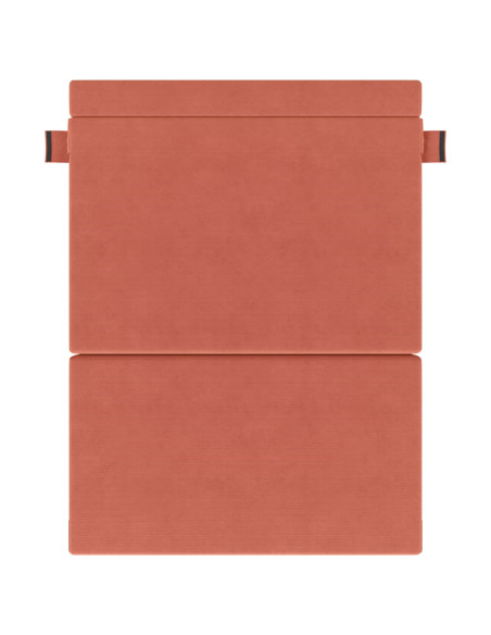 Divano Letto Pieghevole Rosso Arancio 203 x 152 x 15 cm