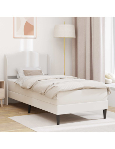 Struttura del letto con testiera Bianco 80 x 200 cm Similpelle