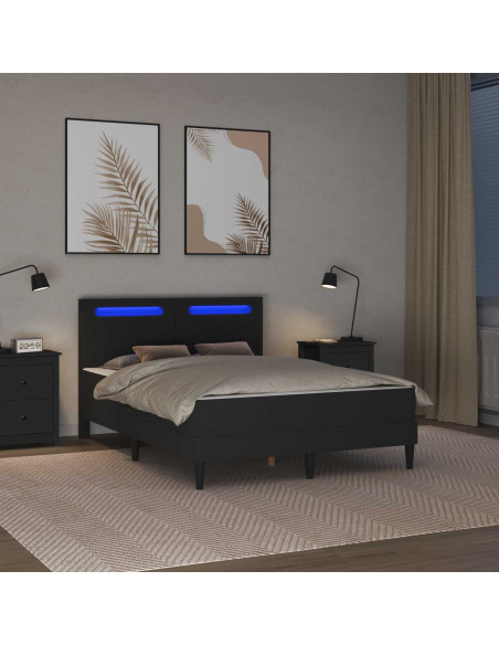 Struttura del letto con strisce LED 2 pcs Similpelle