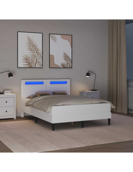 Struttura del letto con strisce LED 2 pcs Similpelle