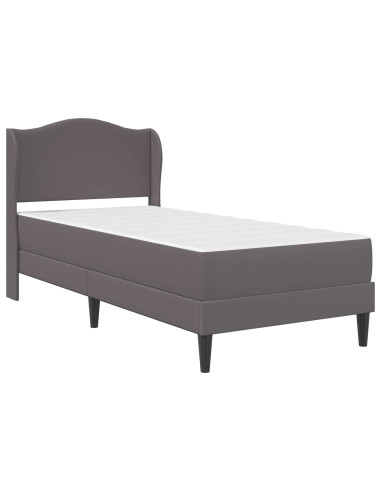 Struttura del letto con testiera Grigio 100 x 200 cm Similpelle