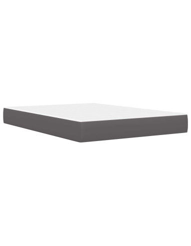 Struttura del letto con testiera Grigio 120 x 190 cm Similpelle