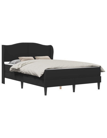 Struttura del letto con testiera Nero 120 x 200 cm Similpelle