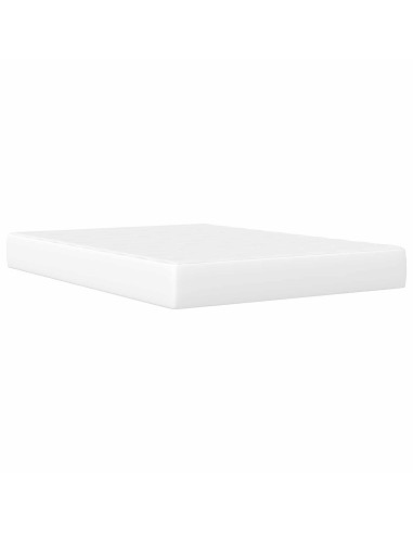 Struttura del letto con testiera Bianco 140 x 200 cm Similpelle