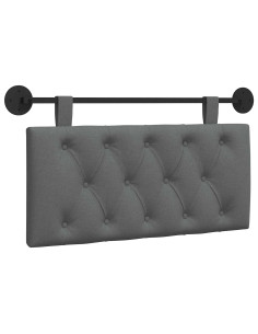 Testata appesa Grigio scuro 100 x 55 x 7 cm Tessuto 2