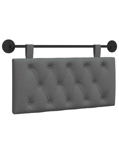 Testata appesa Grigio scuro 100 x 55 x 7 cm Tessuto