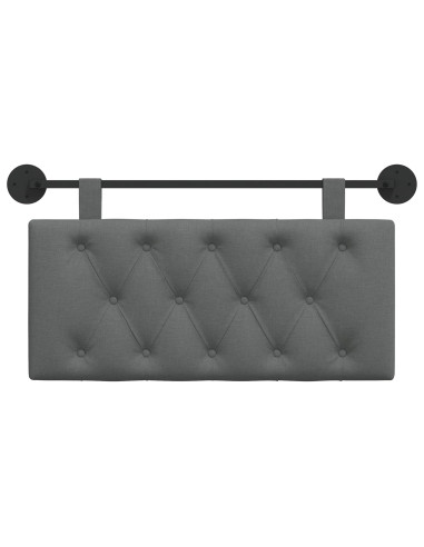 Testata appesa Grigio scuro 100 x 55 x 7 cm Tessuto