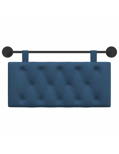 Testata appesa Montaggio a parete Blu 100 x 55 x 7 cm Tessuto