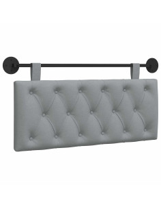 Testata appesa Grigio chiaro 110 x 55 x 7 cm Tessuto 2