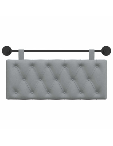 Testata appesa Grigio chiaro 110 x 55 x 7 cm Tessuto
