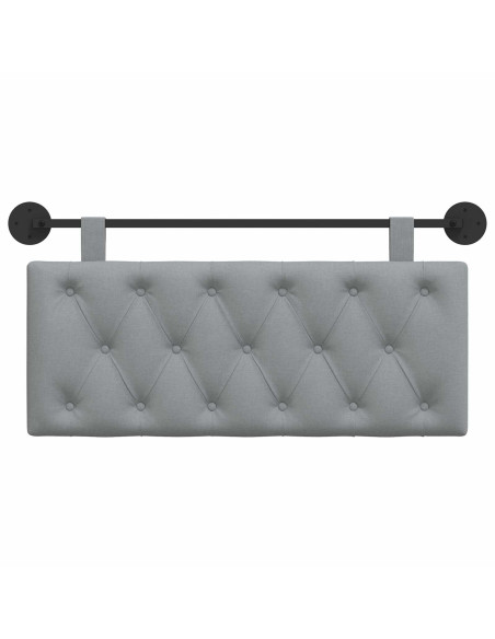 Testata appesa Grigio chiaro 110 x 55 x 7 cm Tessuto