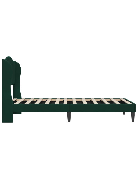 Struttura del letto Verde Scuro 80 x 200 cm Velluto