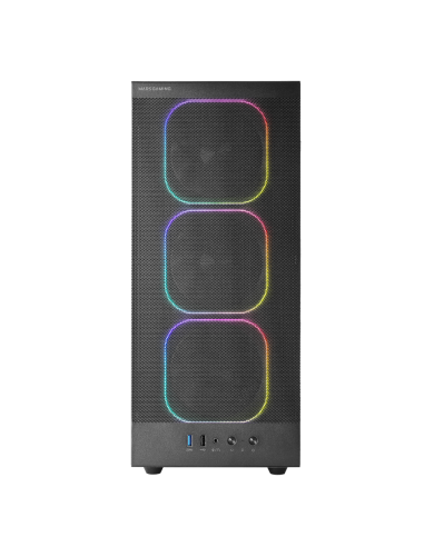 MARSGAMING CASE MID TOWER MC-NEBULA TG 4ARGB+HUB MESH