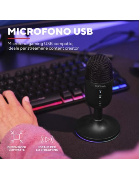 GXT234 YUNIX USB MICROPHONE BLK