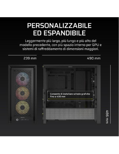 FRAME 4000D RS ARGB MID-TOWER BLACK